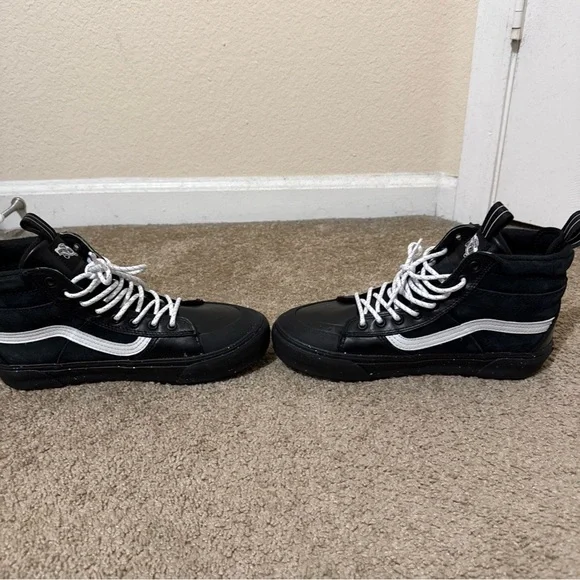 VANS Sk8-Hi MTE- Shoes - High Top Black Glitter Suede Men’s 8.5 Women’s 10 - Picture 8 of 12